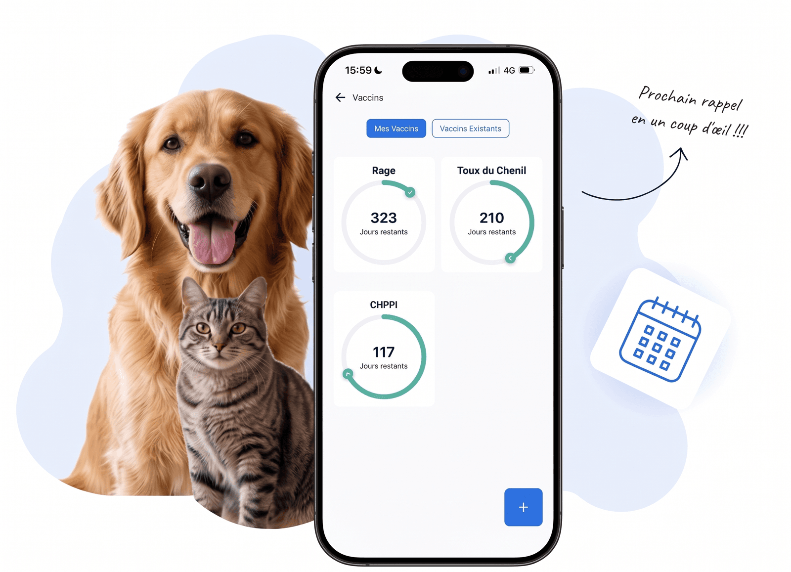 Vaccine reminders in the Galia app