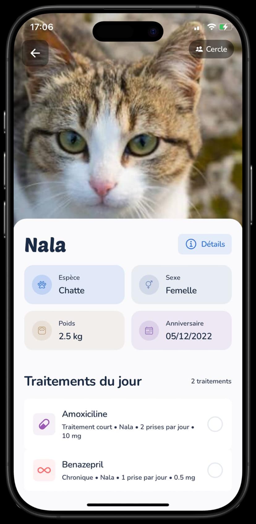 Profil et traitements